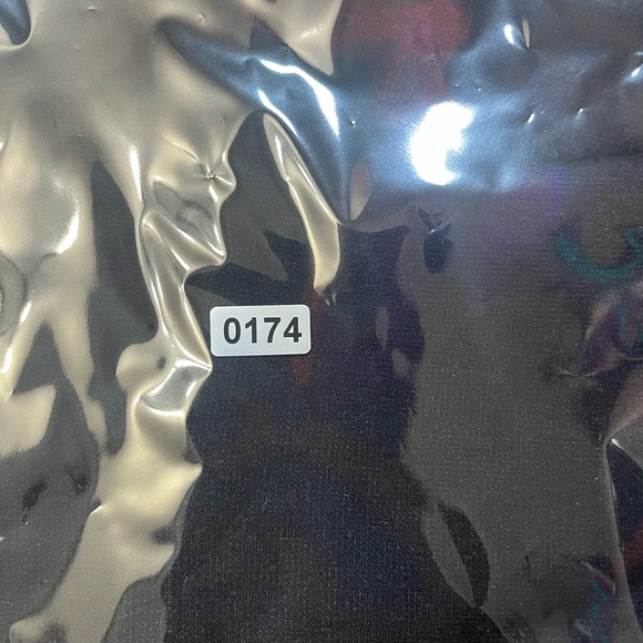 INC International Concepts Dress SZ 4 Black Red Abstract Floral Print Sheath - Picture 14 of 14